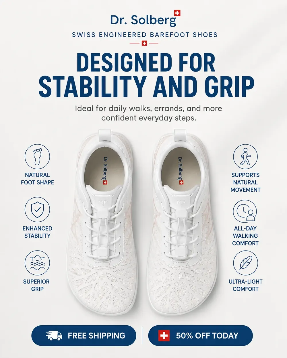 Designed for stability and grip Dr. Solberg shoes